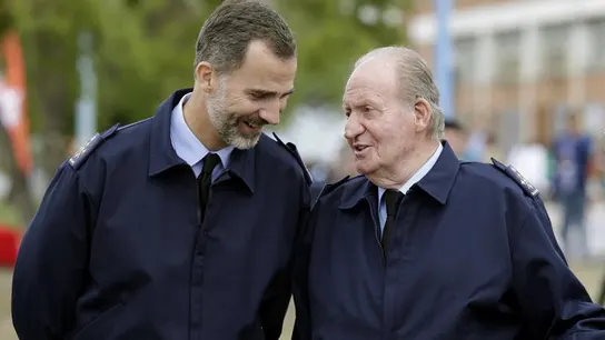 Felipe VI y Juan Carlos I coinciden por primera vez en un acto público Felipe VI y Juan Carlos I coinciden por primera vez en un acto público