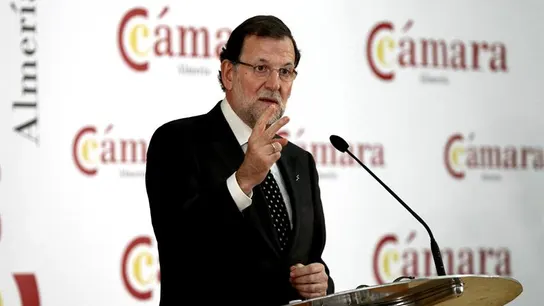 Mariano Rajoy, en su conferencia en Almería Mariano Rajoy, en su conferencia en Almería