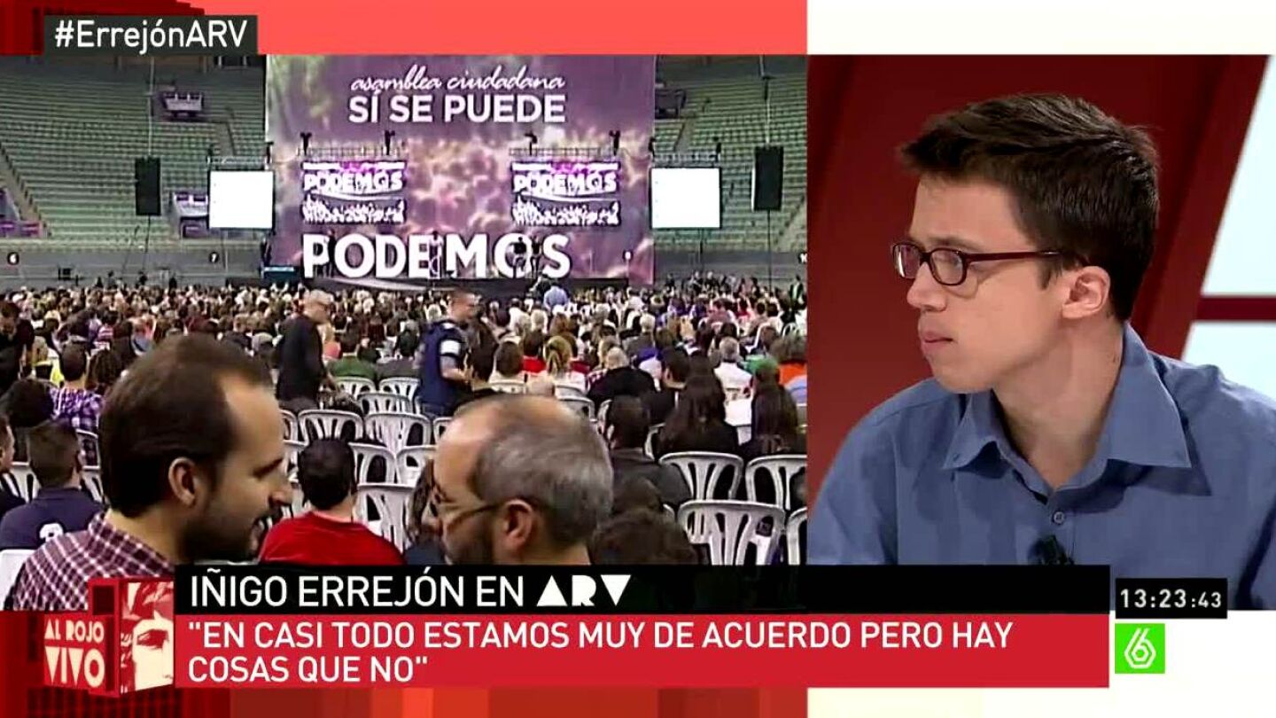 &Iacute;&ntilde;igo Errej&oacute;n habla sobre el congreso de Podemos