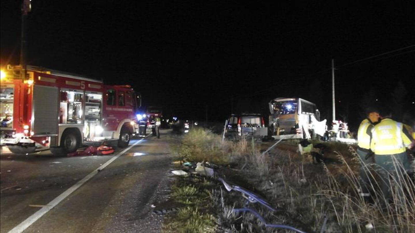 Diez muertos y 27 heridos en siete accidentes de tr&aacute;fico en el fin de semana