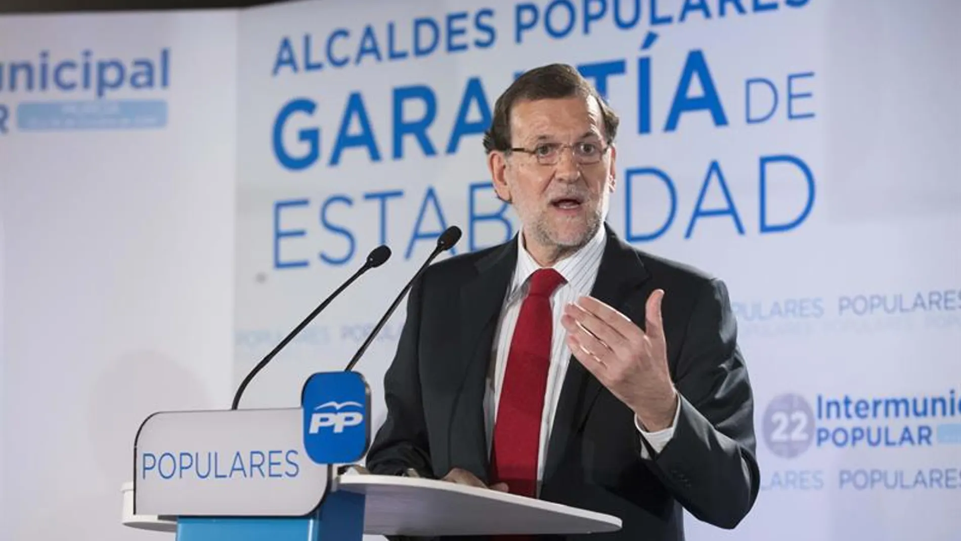Mariano Rajoy, en la Intermunicipal del PP en Murcia