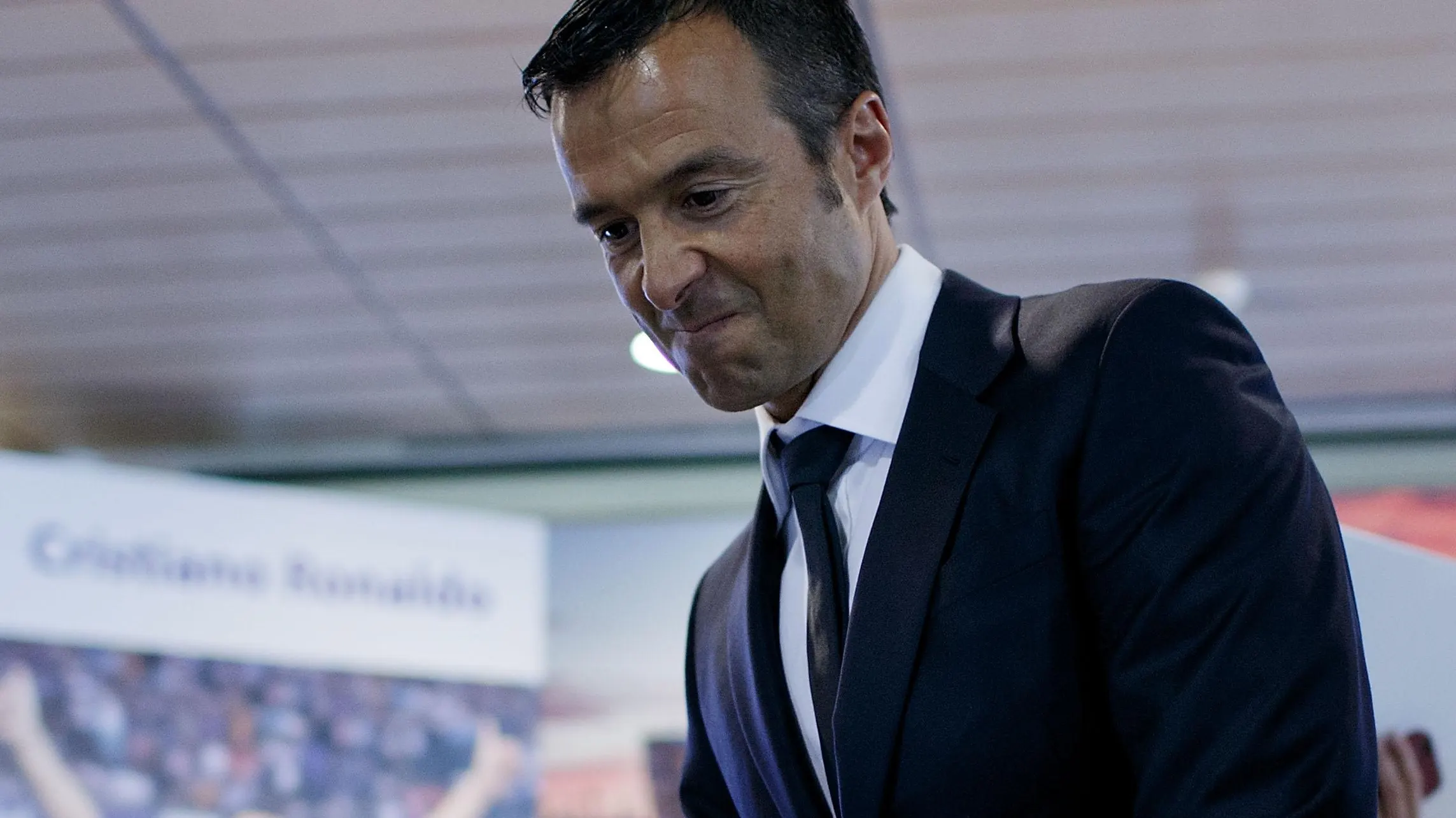 Jorge Mendes, en un acto de Cristiano Ronaldo Jorge Mendes, en un acto de Cristiano Ronaldo