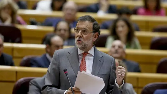 Mariano Rajoy en el Senado Mariano Rajoy en el Senado