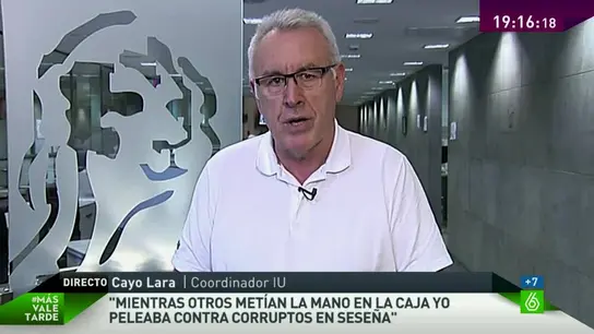 Cayo Lara habla con MVT Cayo Lara habla con MVT