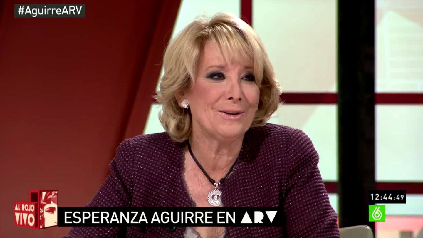 Esperanza Aguirre habla sobre Rajoy