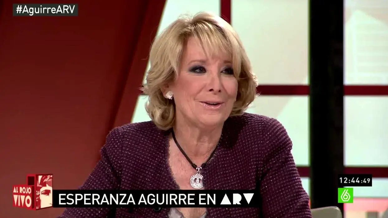 Esperanza Aguirre habla sobre Rajoy