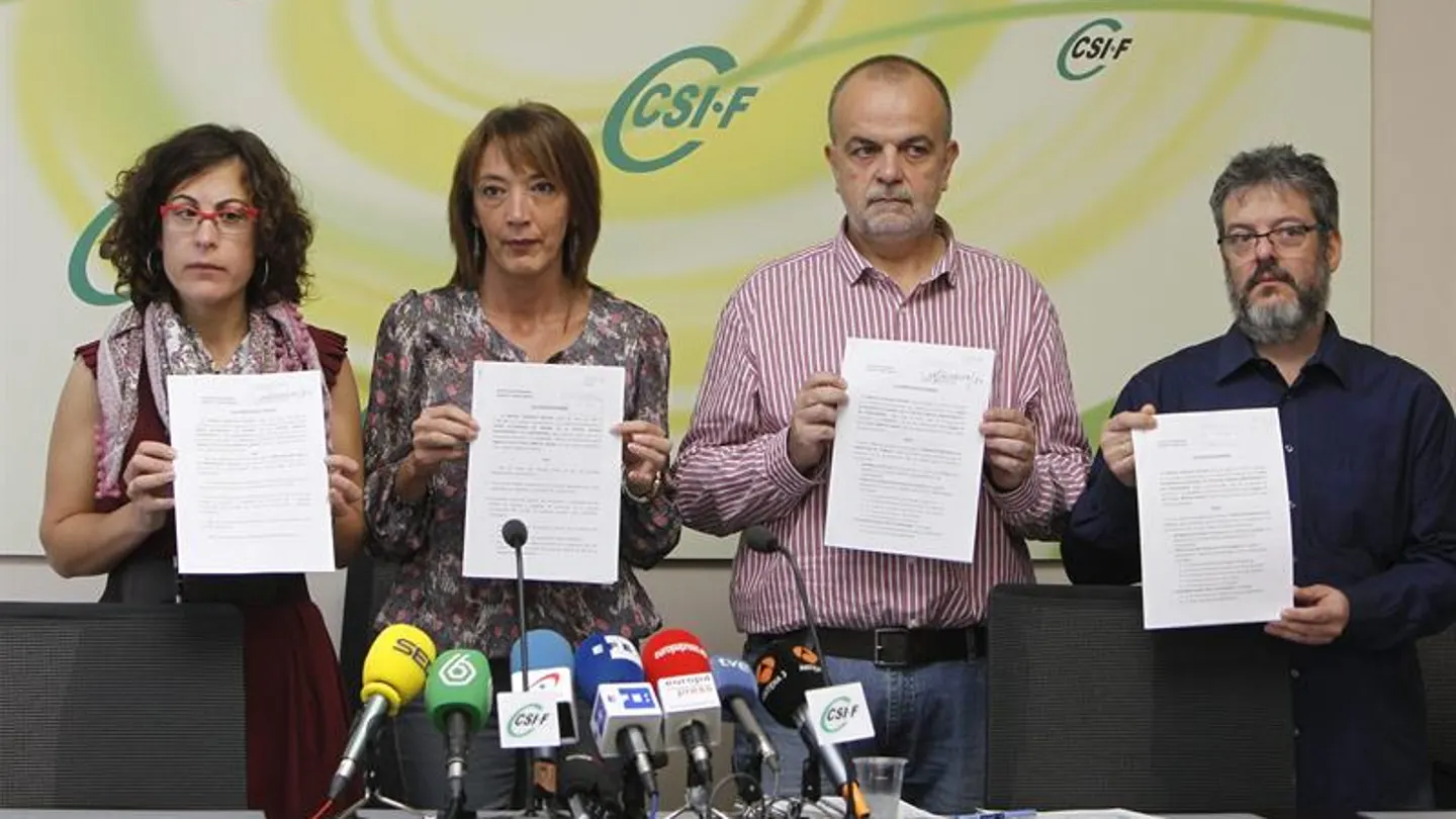 El responsable de Acción Sindical de Sanidad de CSIF, Fernando Hontangas y la portavoz del CSI-F Madrid. El responsable de Acción Sindical de Sanidad de CSIF, Fernando Hontangas y la portavoz del CSI-F Madrid.