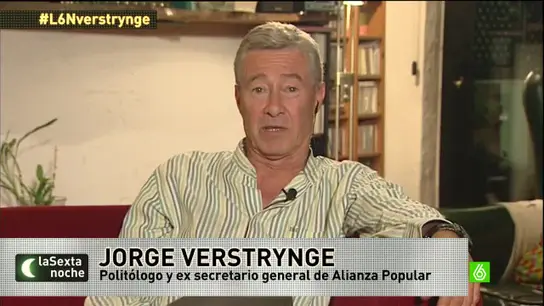 Jorge Verstrynge: "Quien gobierna de facto en España es una coalición PP-PSOE" Jorge Verstrynge: "Quien gobierna de facto en España es una coalición PP-PSOE"