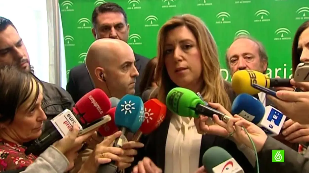 Susana Díaz habla con los medios Susana Díaz habla con los medios