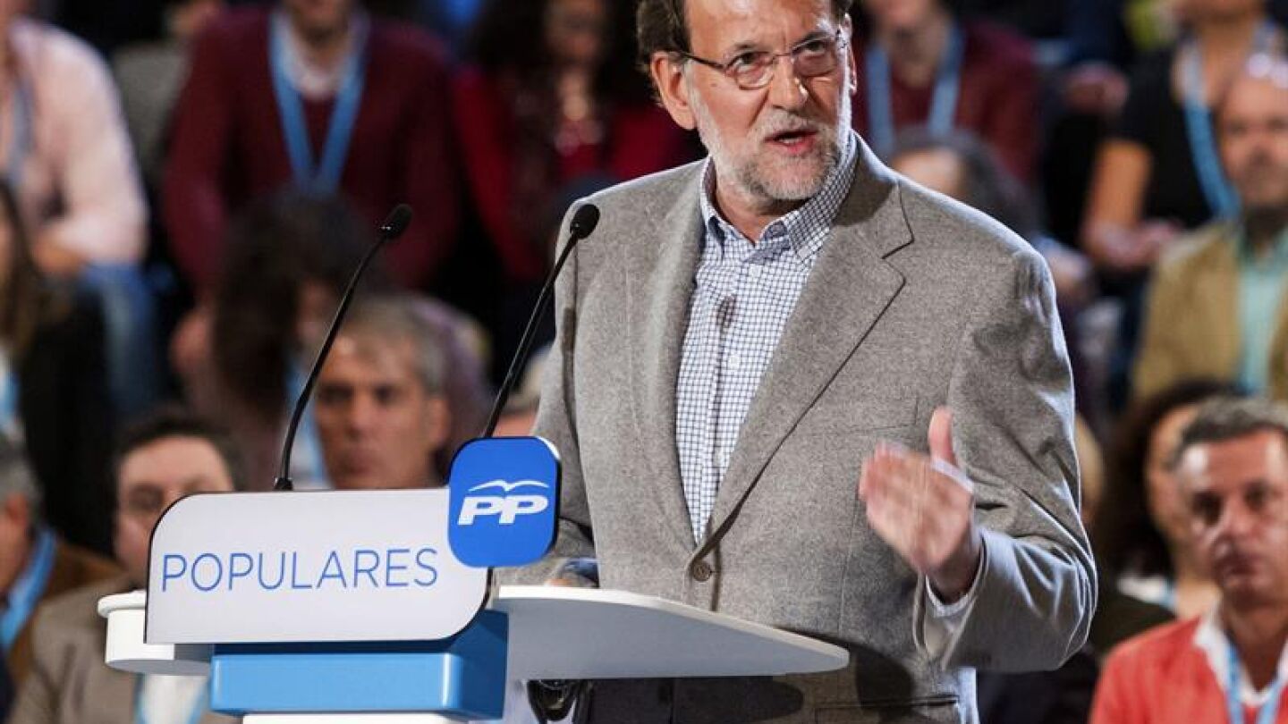 El presidente del Gobierno, Mariano Rajoy, durante su intervenci&oacute;n en la clausura de las Jornadas de &lsquo;buen Gobierno&rsquo; del PP