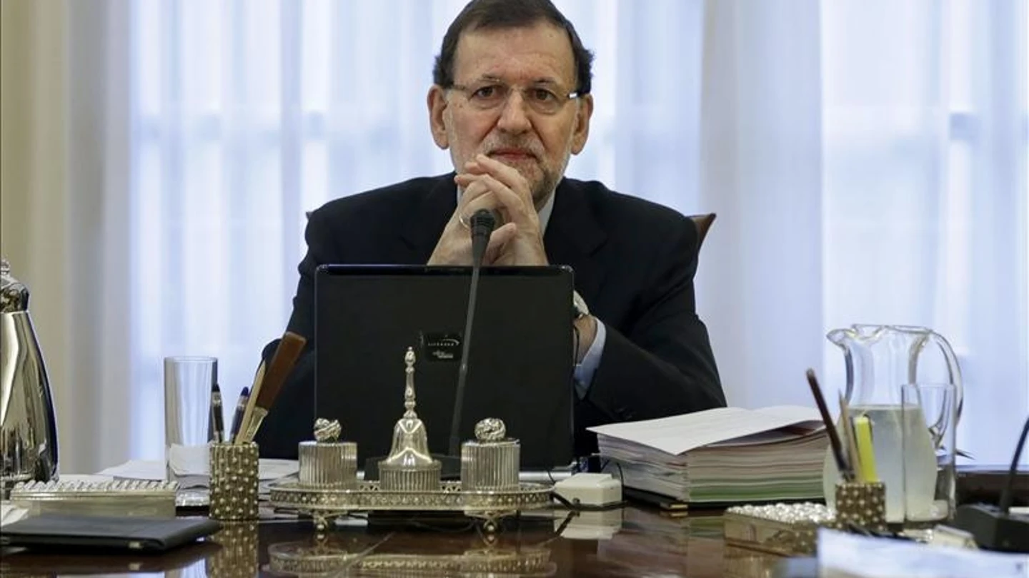 El jefe del Ejecutivo, Mariano Rajoy, en el Palacio de la Moncloa El jefe del Ejecutivo, Mariano Rajoy, en el Palacio de la Moncloa
