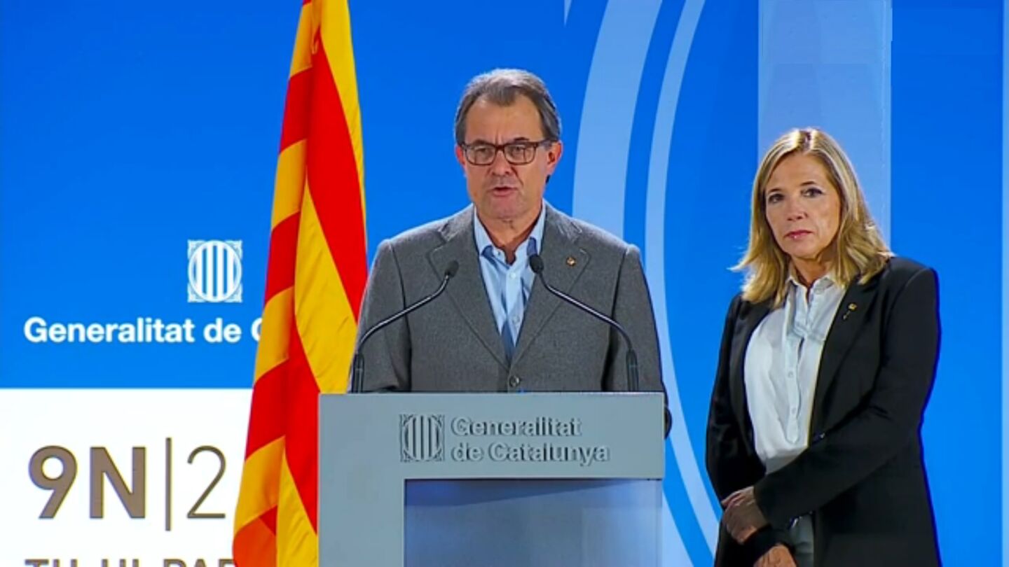 Artur Mas, en la comparecencia