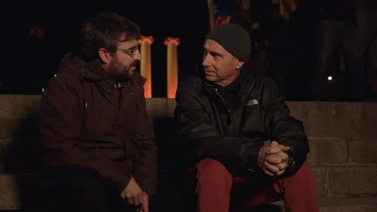 Jordi Évole con el cantautor Lluis Llach Jordi Évole con el cantautor Lluis Llach
