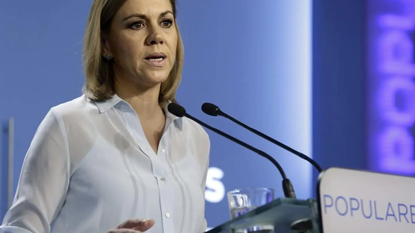 María Dolores de Cospedal en rueda de prensa María Dolores de Cospedal en rueda de prensa