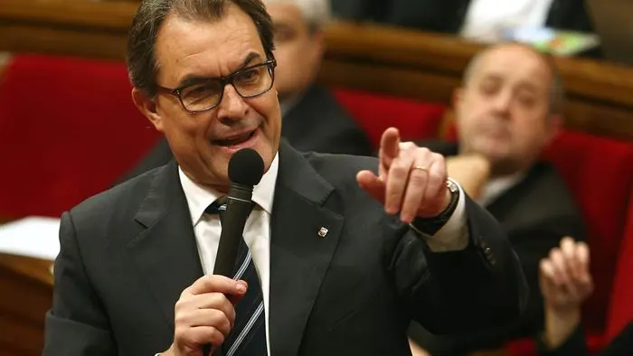 Artur Mas, en el Parlament