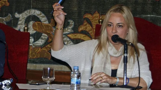 Sonia Castedo vota en el Ayuntamiento de Alicante Sonia Castedo vota en el Ayuntamiento de Alicante
