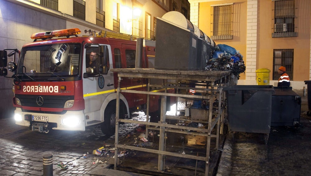 Un coche de bomberos en Sevilla