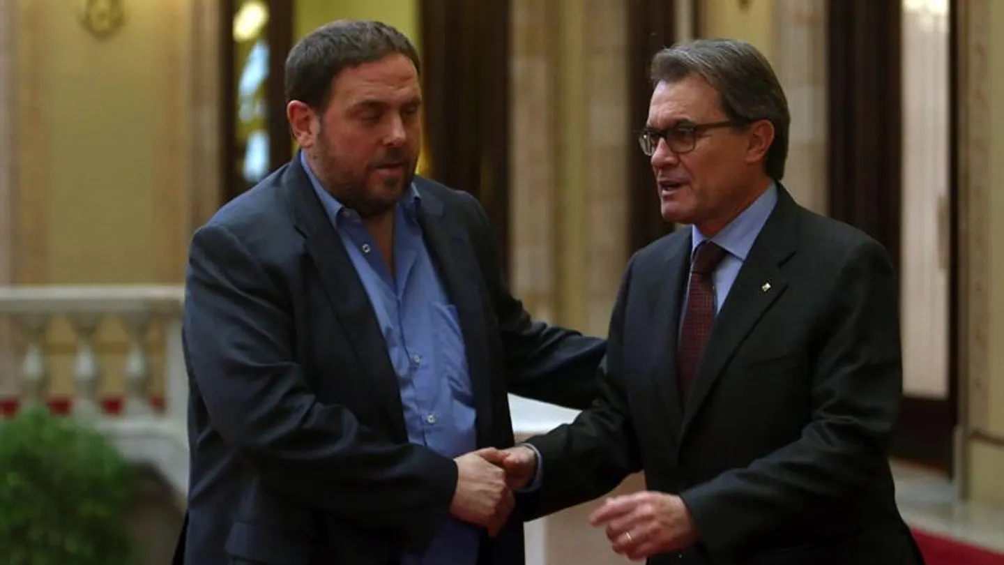 Oriol Junqueras y Artur Mas se reúnen. Oriol Junqueras y Artur Mas se reúnen.