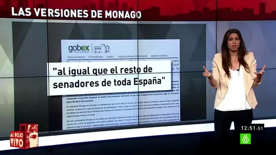 Inés García analiza las versiones de Monago Inés García analiza las versiones de Monago