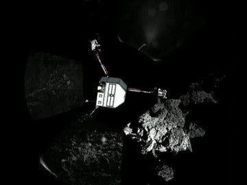 La sonda Philae sobre el cometa