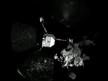 La sonda Philae sobre el cometa La sonda Philae sobre el cometa