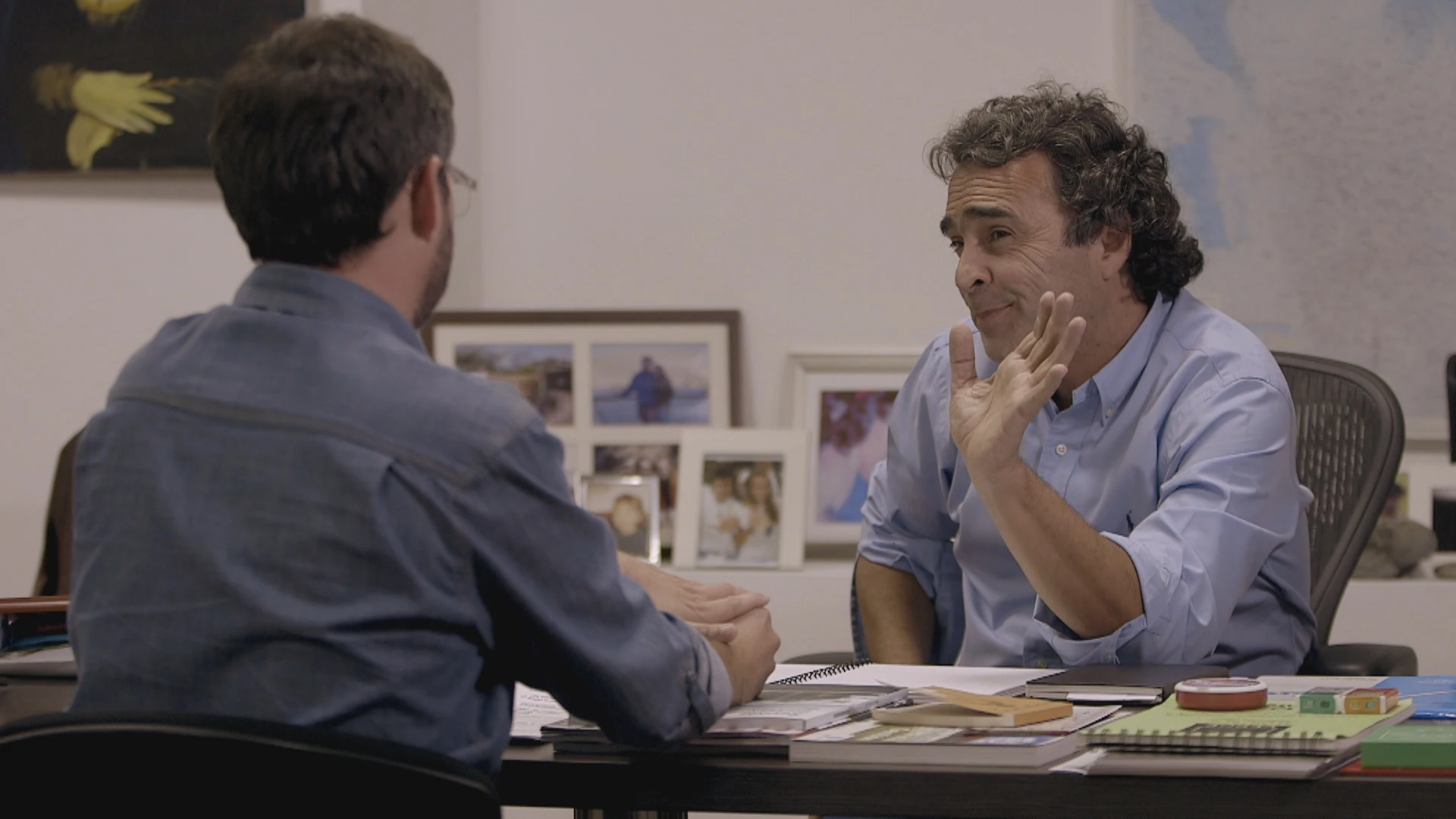 Sergio Fajardo y Jordi Évole en 'Salvados' Sergio Fajardo y Jordi Évole en 'Salvados'