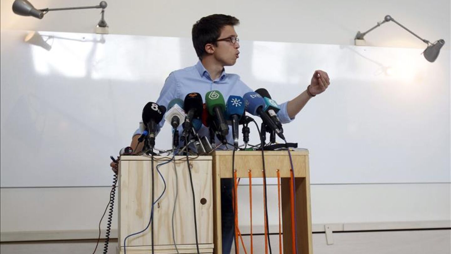 El secretario de Pol&iacute;tica de Podemos, &Iacute;&ntilde;igo Errej&oacute;n