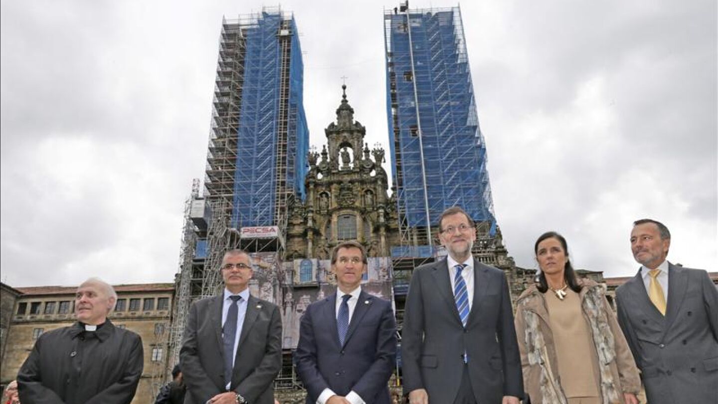 Mariano Rajoy, en Santiago de Compostela