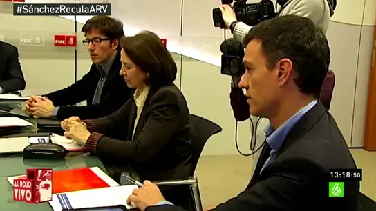 Pedro Sánchez en una reunión del PSOE Pedro Sánchez en una reunión del PSOE