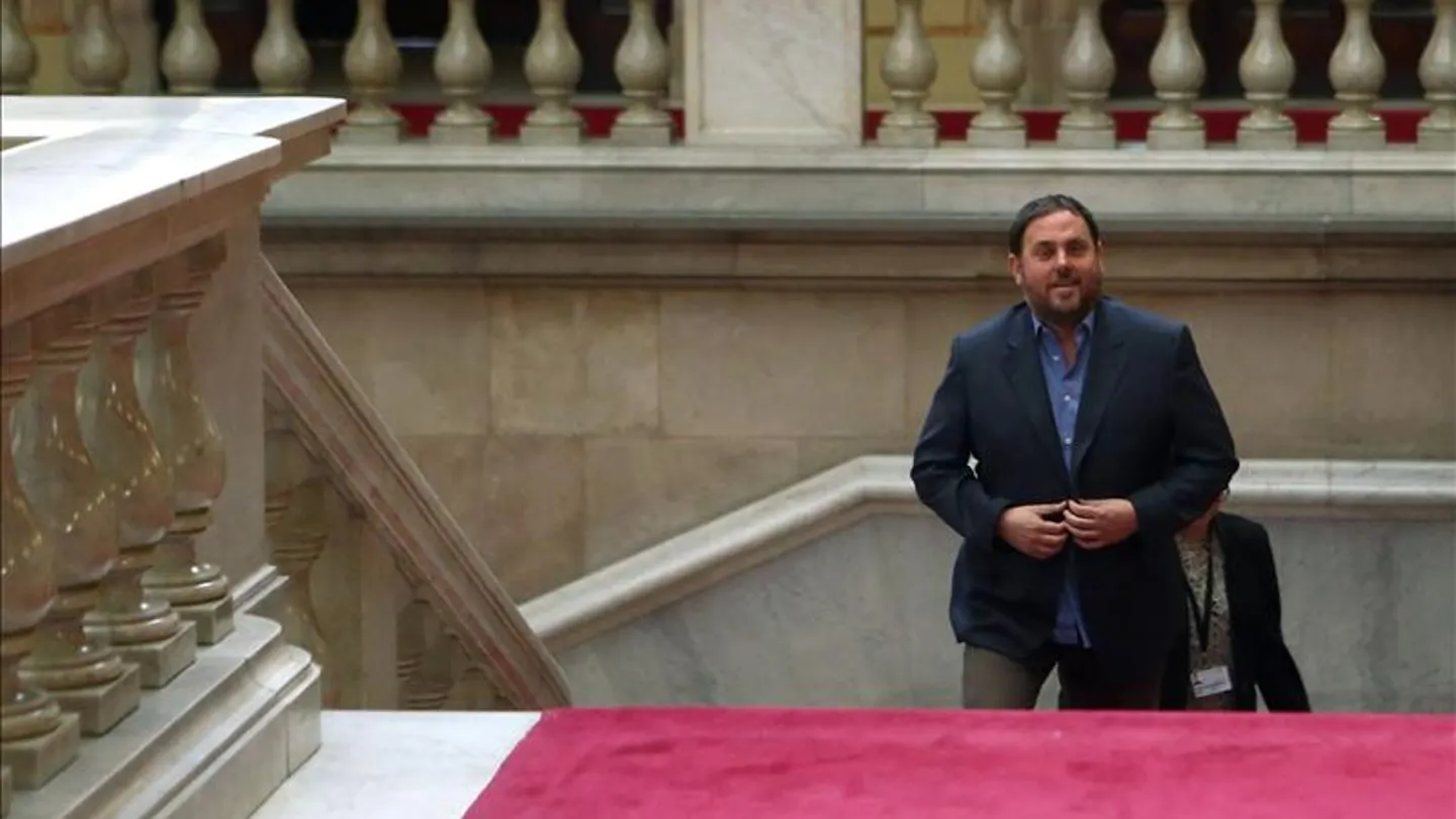 Oriol Junqueras llega al Parlament Oriol Junqueras llega al Parlament