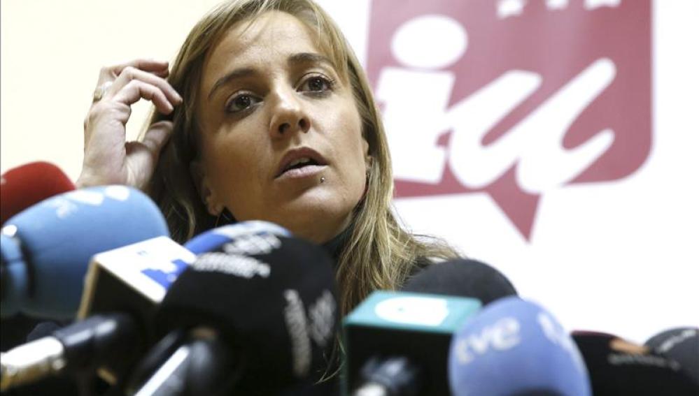 Tania Sánchez, diputada de IU en la Asamblea de Madrid