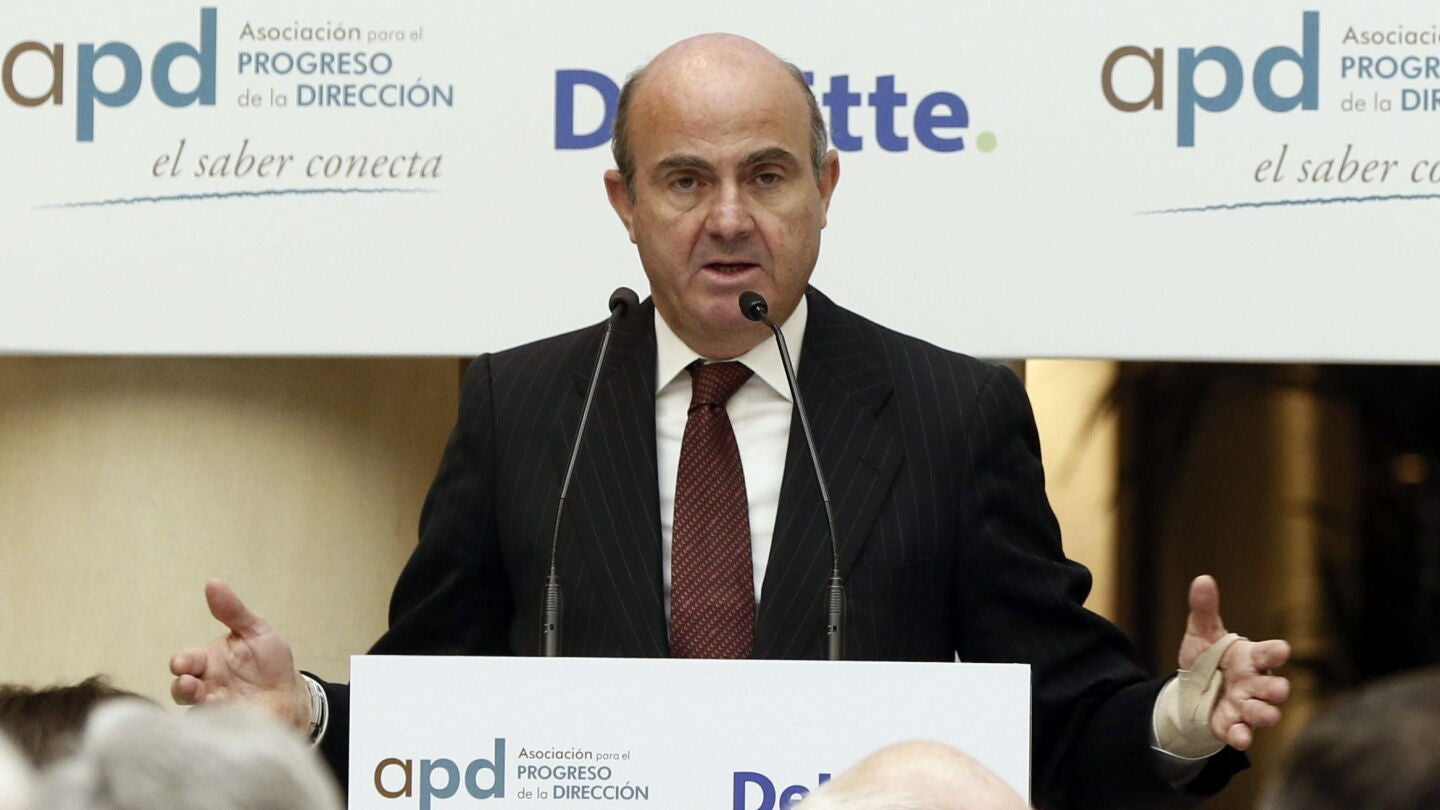 El ministro de Econom&iacute;a y Competitividad, Luis de Guindos