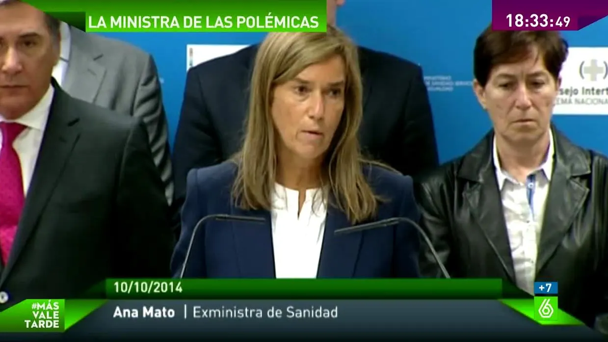 Ana Mato comparece ante los medios