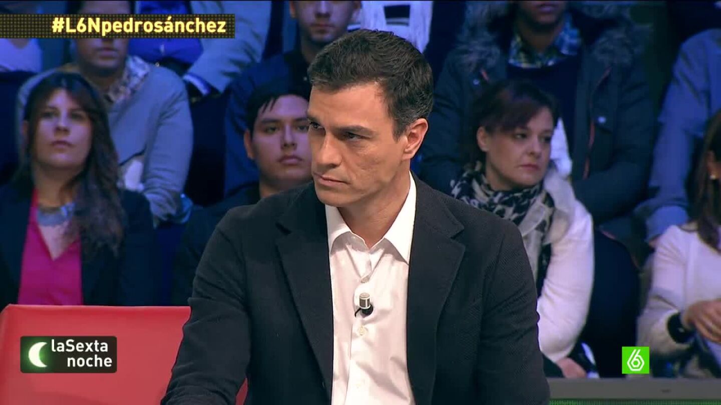 Pedro S&aacute;nchez en laSexta noche