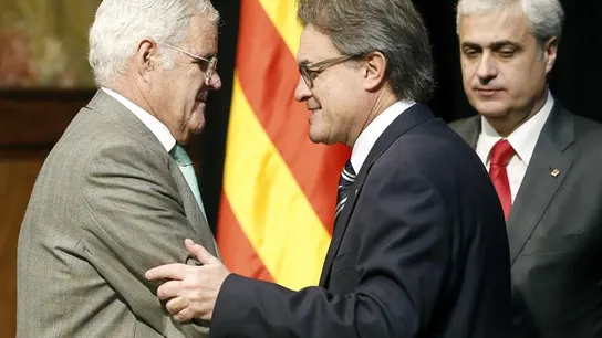 Artur Mas con José María Romero de Tejada Artur Mas con José María Romero de Tejada