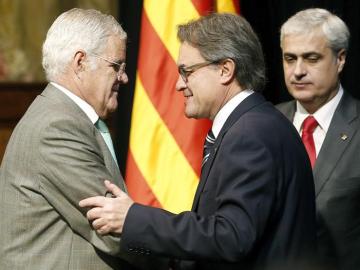 Artur Mas con José María Romero de Tejada Artur Mas con José María Romero de Tejada