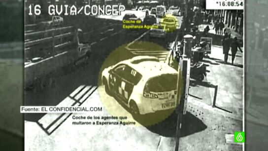Imagen del incidente de Esperanza Aguirre