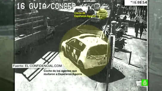 Imagen del incidente de Esperanza Aguirre Imagen del incidente de Esperanza Aguirre