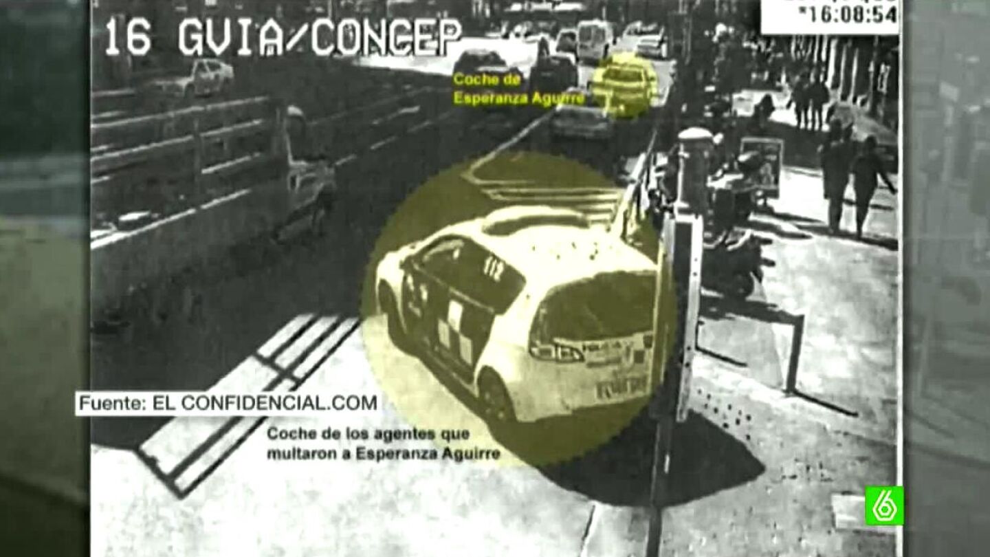 Imagen del incidente de Esperanza Aguirre