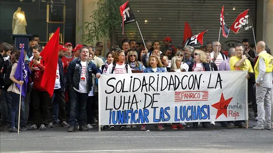 Protesta pacífica de los trabajadores de Panrico Protesta pacífica de los trabajadores de Panrico