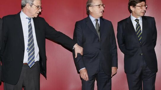 C&eacute;sar Alierta, Antonio Brufau, y J. Ignacio Goirigolzarri