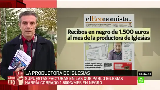 Enrique Riobóo: "Pagué a la productora de Pablo Iglesias 4.500 euros en dinero negro" Enrique Riobóo: "Pagué a la productora de Pablo Iglesias 4.500 euros en dinero negro"