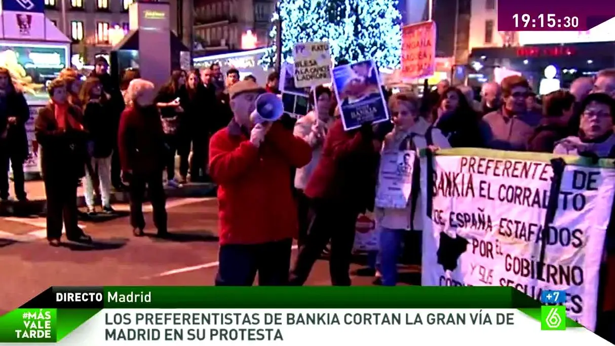 Preferentistas en la Gran Vía