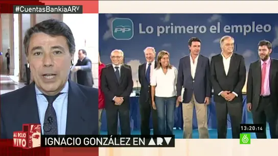 Ignacio González: "Si yo hubiera sido presidente de Caja Madrid, igual habría pasado otra cosa distinta" Ignacio González: "Si yo hubiera sido presidente de Caja Madrid, igual habría pasado otra cosa distinta"