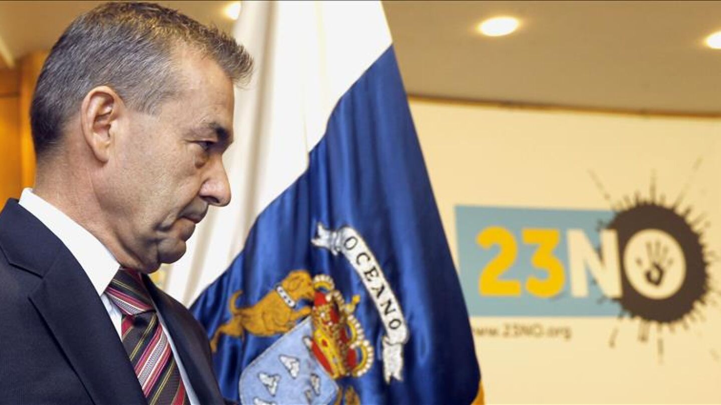 Paulino Rivero, presidente del Gobierno de Canarias