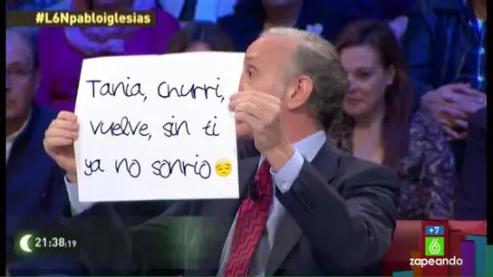 Eduardo Inda echa de menos a Tania Sánchez Eduardo Inda echa de menos a Tania Sánchez