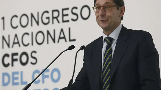 Goirigolzarri, durante su intervención en el Congreso Nacional de directores financieros Goirigolzarri, durante su intervención en el Congreso Nacional de directores financieros