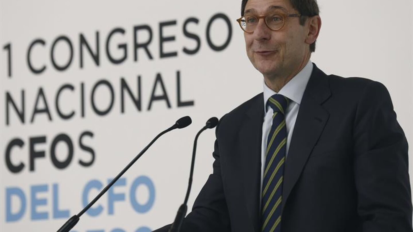 Goirigolzarri, durante su intervenci&oacute;n en el Congreso Nacional de directores financieros