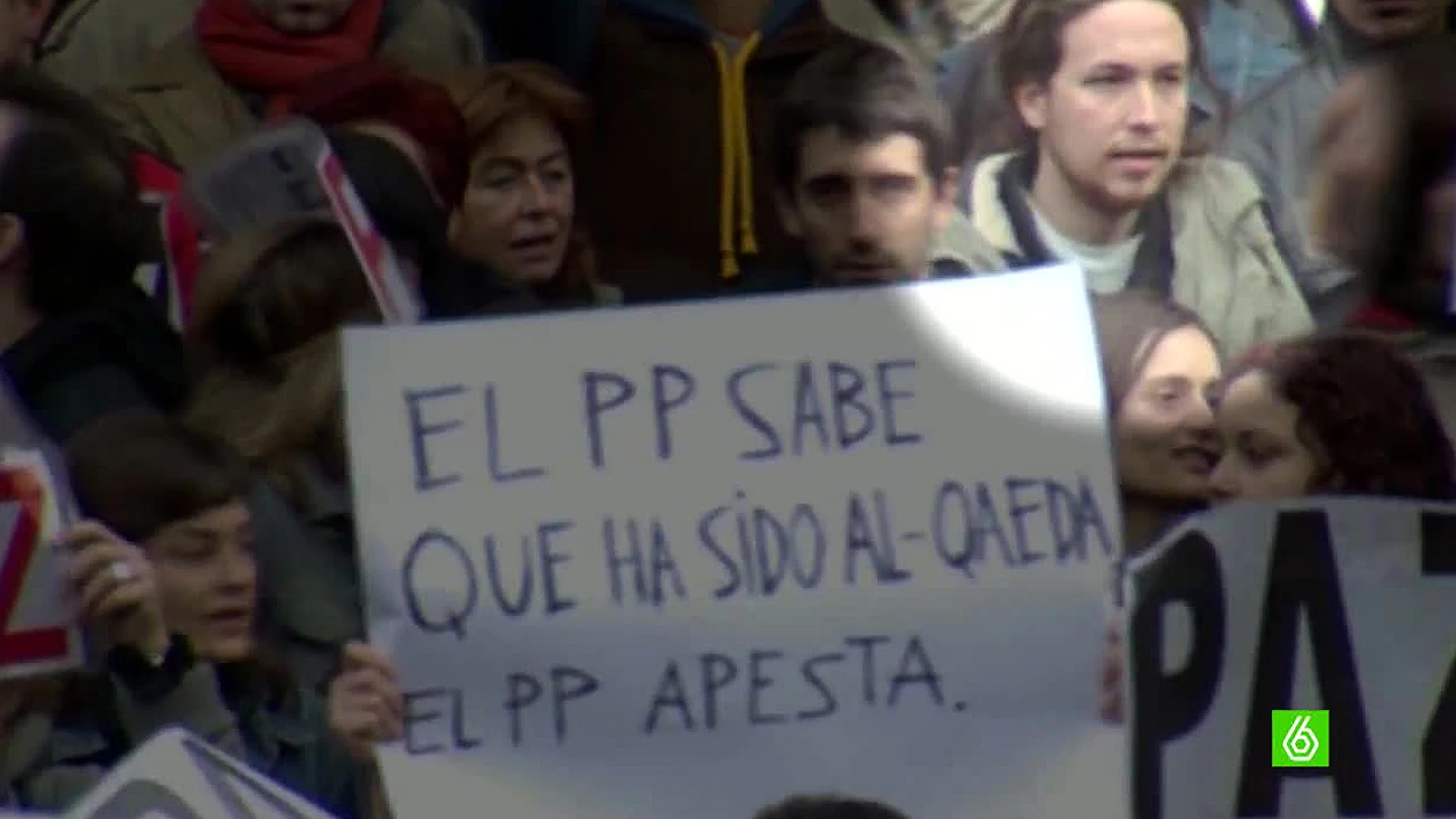 Pablo Iglesias en la manifestación por el 11M Pablo Iglesias en la manifestación por el 11M