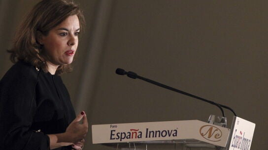 La vicepresidenta del Gobierno, Soraya S&aacute;enz de Santamar&iacute;a